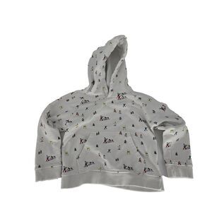 12|12 Kids Ski School Hoodie Sweatshirt 5T Kangaroo Pocket Organic Cotton